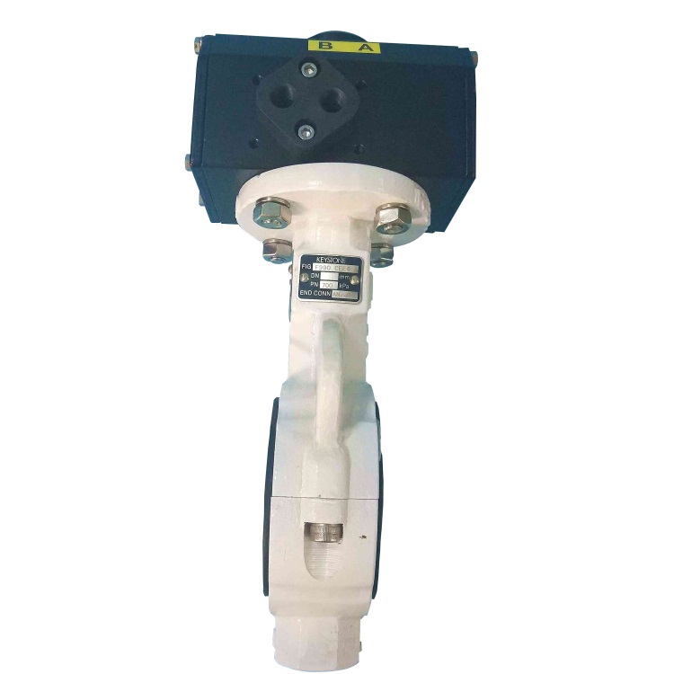 对夹式高温气动蝶阀 对夹式高温气动蝶阀