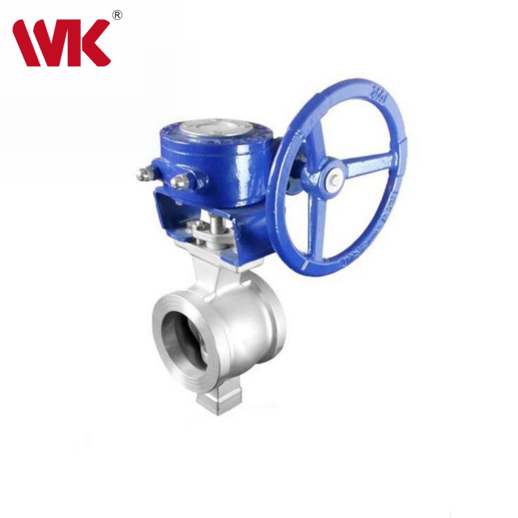 对夹式涡轮V型球阀 对夹式涡轮V型球阀