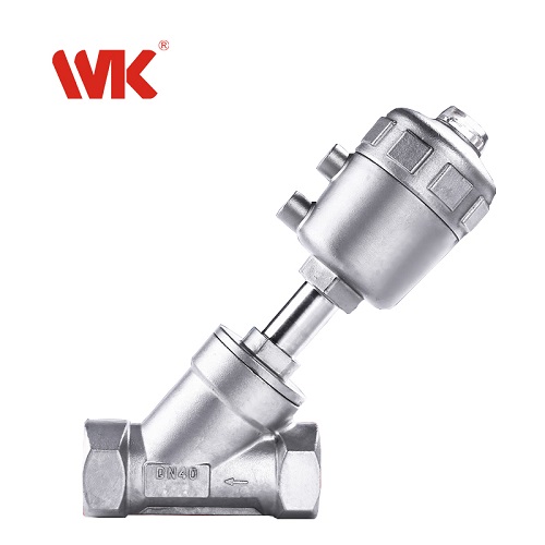 牙口气动角座阀